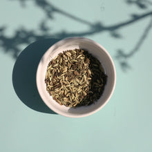 Load image into Gallery viewer, FENNEL AND MINT TEA LOOSE LEAF, ORGANIC, CLOSE UP