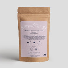 Load image into Gallery viewer, DARJEELING SECOND FLUSH TEA, BACK IMAGE OF ORGANIC LOOSE LEAF TEA
